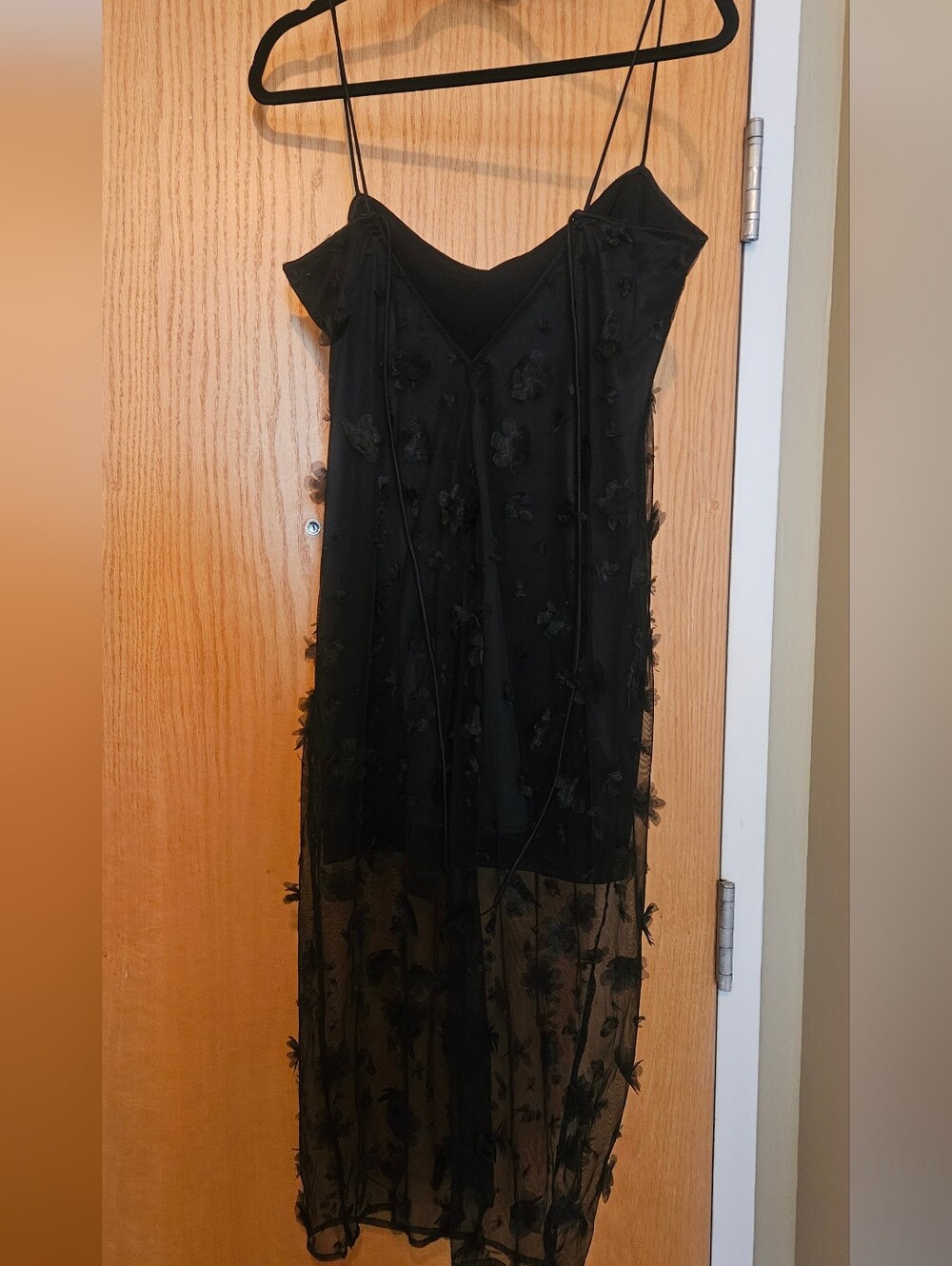 Maeve by Anthropologie Black Midi Dress